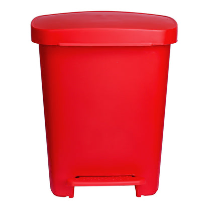 McKesson Trash Can 32 Quart / 8 gal. Red Plastic Rectangular (1223709_CS)