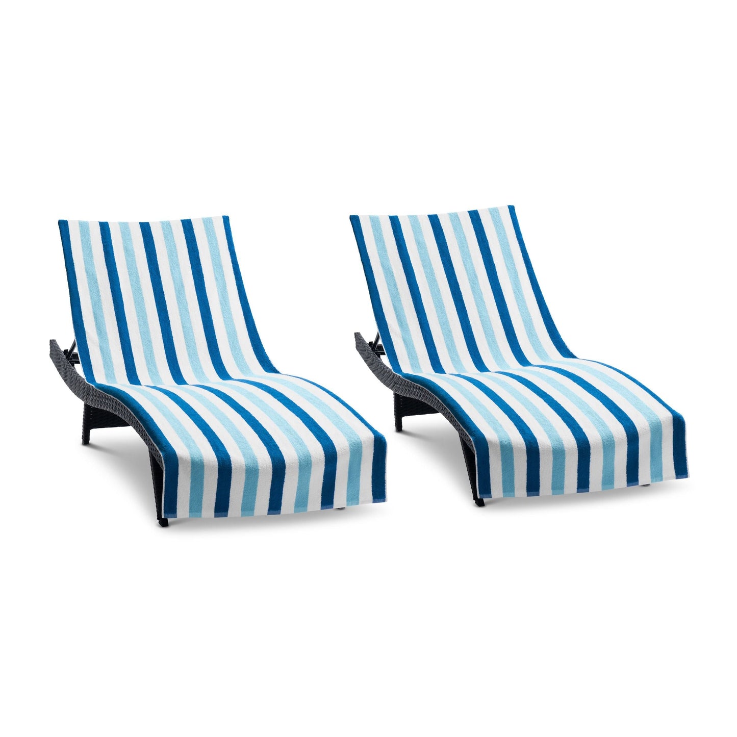 Hospeco® Cabo Cabana Chaise Cover 30x85 Navy/Blue, 12/Case (HOSCC-CC-NV-BL-CS)