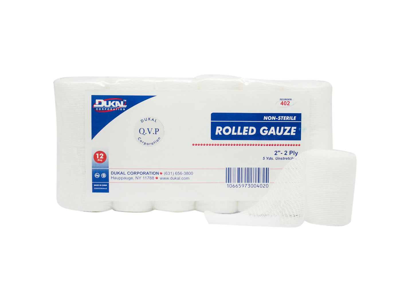 Dukal™ Conforming Bandage 2 Inch X 5 Yard 2-Ply NonSterile 12 per Pack (661765_BG)