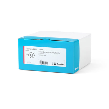 SenSura® Mio Click Ostomy Barrier Precut, Standard Wear Elastic Adhesive 50 mm Flange Red Code System 1-1/8 Inch Opening (1006240_BX)