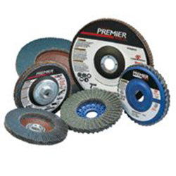 Carborundum Premier Red Zirconia Alumina Type 27 Flap Disc, 4-1/2 in, 40 Grit, 5/8 in Arbor (481-05539564061)