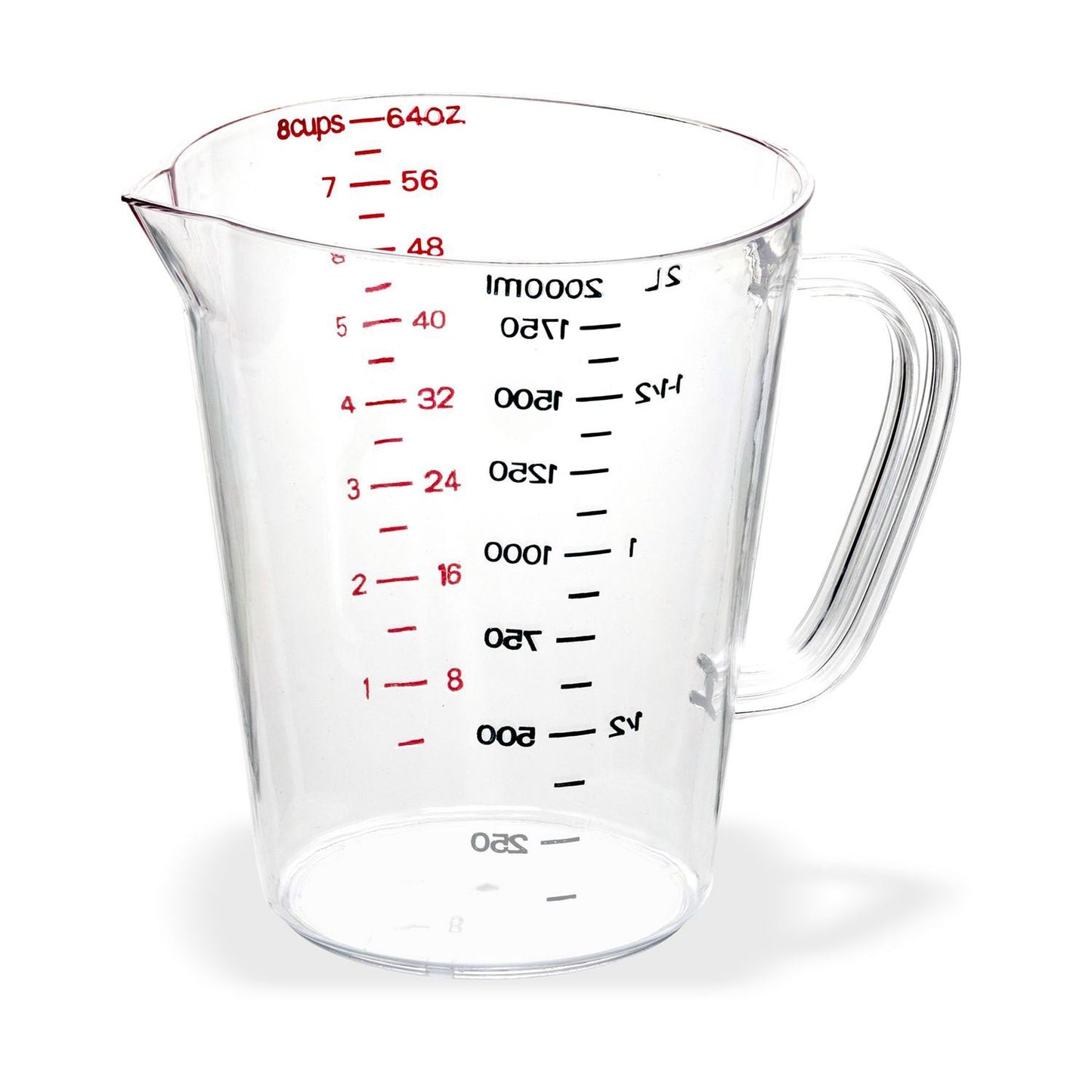 Carlisle Commercial Measuring Cup, 0.5 gal, Clear (CFS4314407)