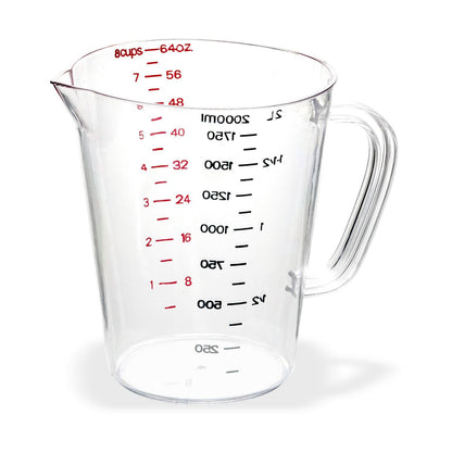 Carlisle Commercial Measuring Cup, 0.5 gal, Clear (CFS4314407)