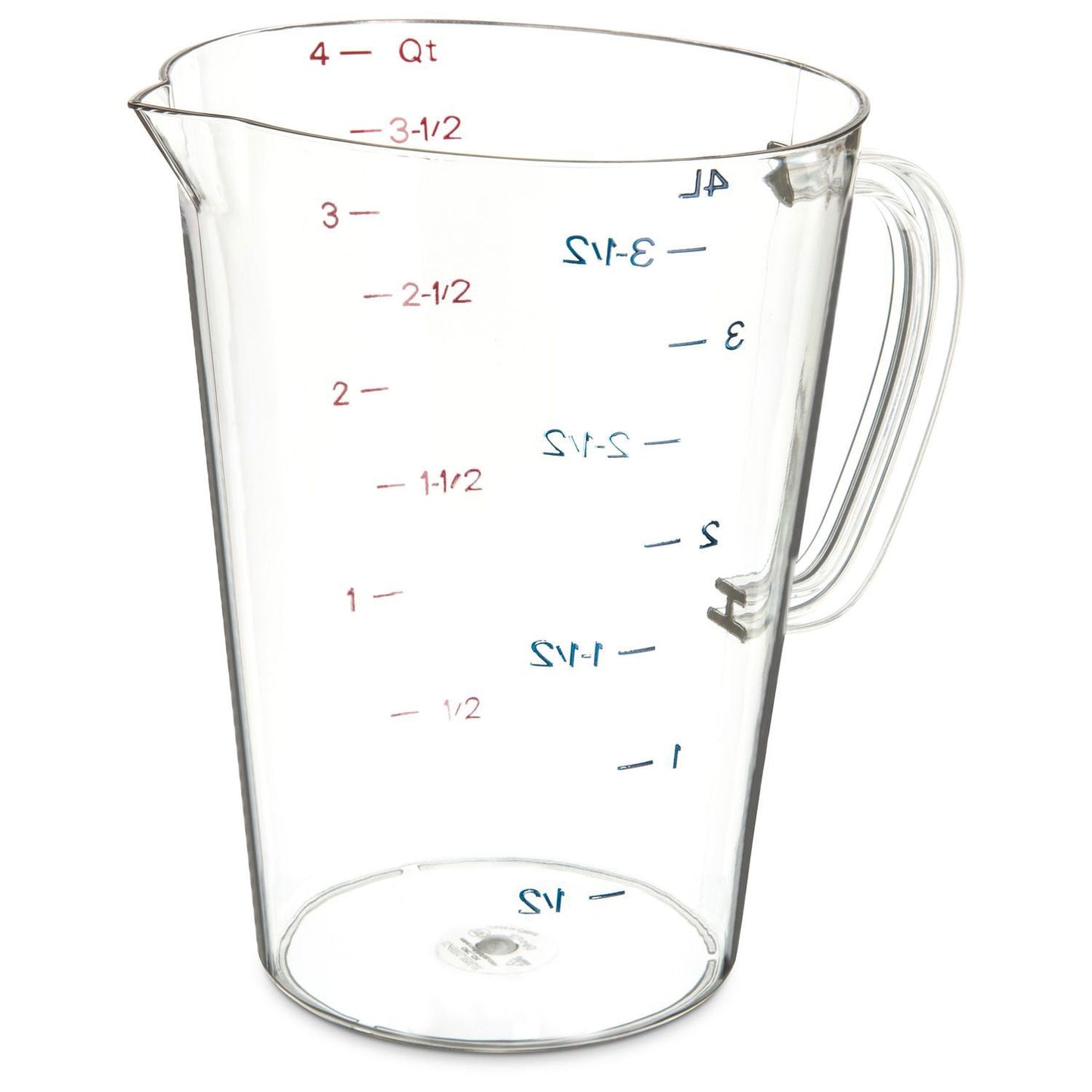 Carlisle Commercial Measuring Cup, 1 gal, Clear (CFS4314507)