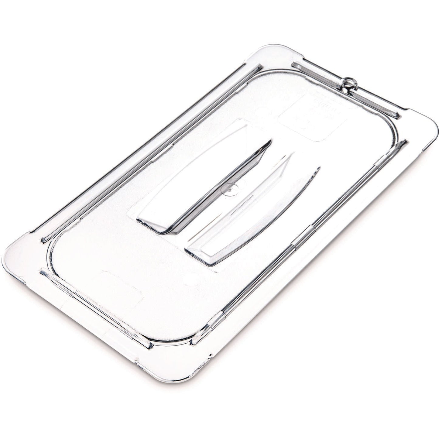 Carlisle StorPlus Polycarbonate Handled Universal Lid, 7 x 12.5 x 0.88, Clear, Plastic (CFS10270U07)