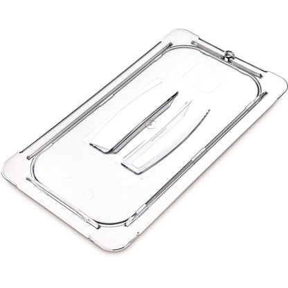Carlisle StorPlus Polycarbonate Handled Universal Lid, 7 x 12.5 x 0.88, Clear, Plastic (CFS10270U07)