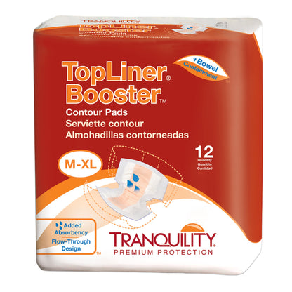 Tranquility® Top Liner® Contour Booster Pad 13-1/2 X 21-1/2 Inch Heavy Absorbency Super Absorbent Core One Size Fits Most (491366_BG)