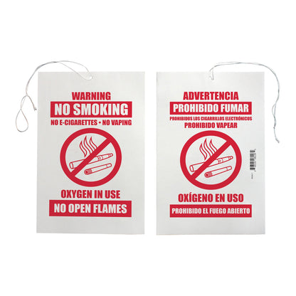 Sunset Door / Wall Sign Caution Warning No Smoking Oxygen in Use (853468_PK)