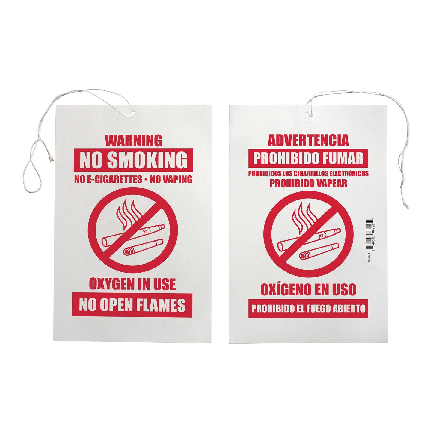 Sunset Door / Wall Sign Caution Warning No Smoking Oxygen in Use (853468_EA)