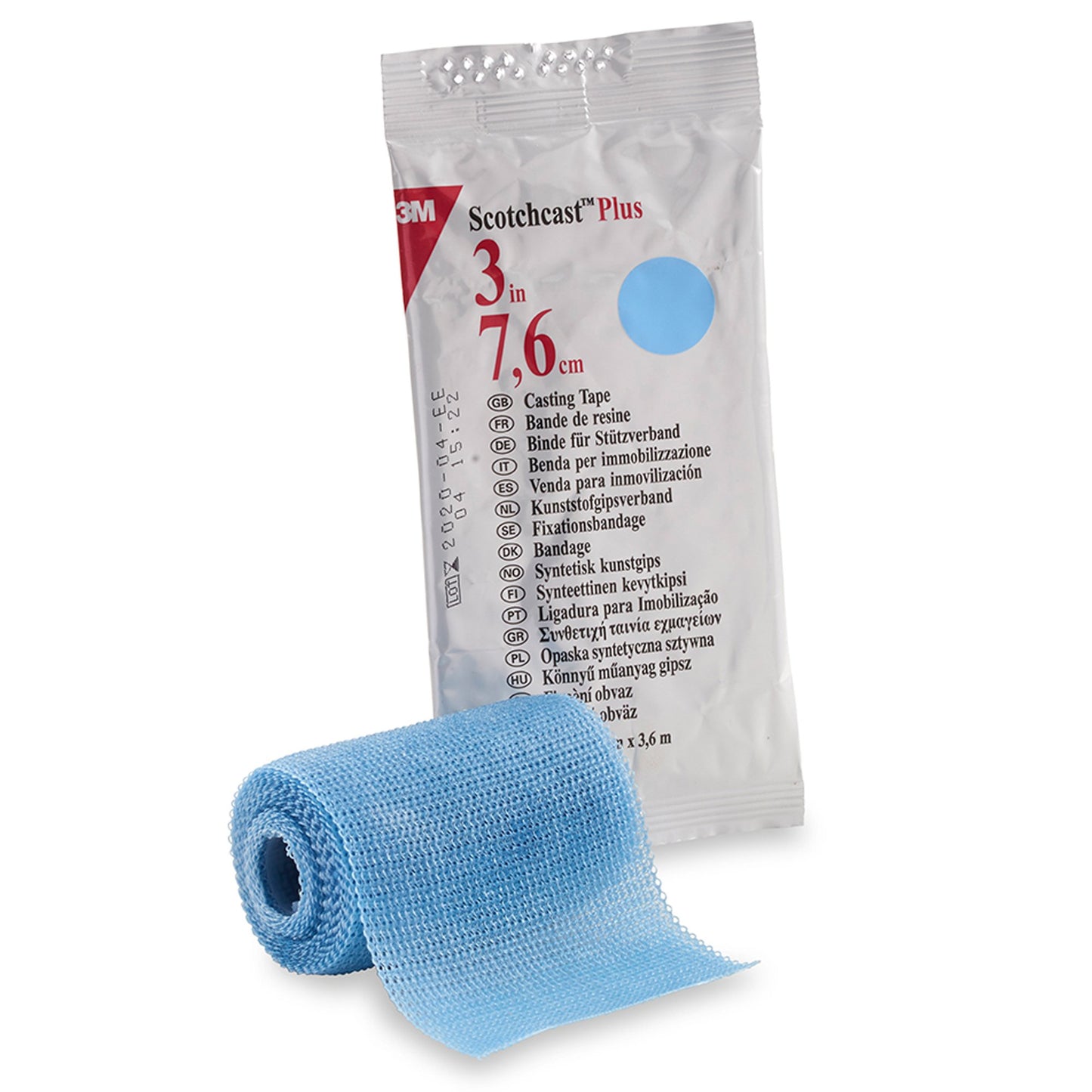 3M™ Scotchcast™ Plus Cast Tape 3 Inch X 12 Foot Fiberglass / Resin Light Blue (199232_CS)