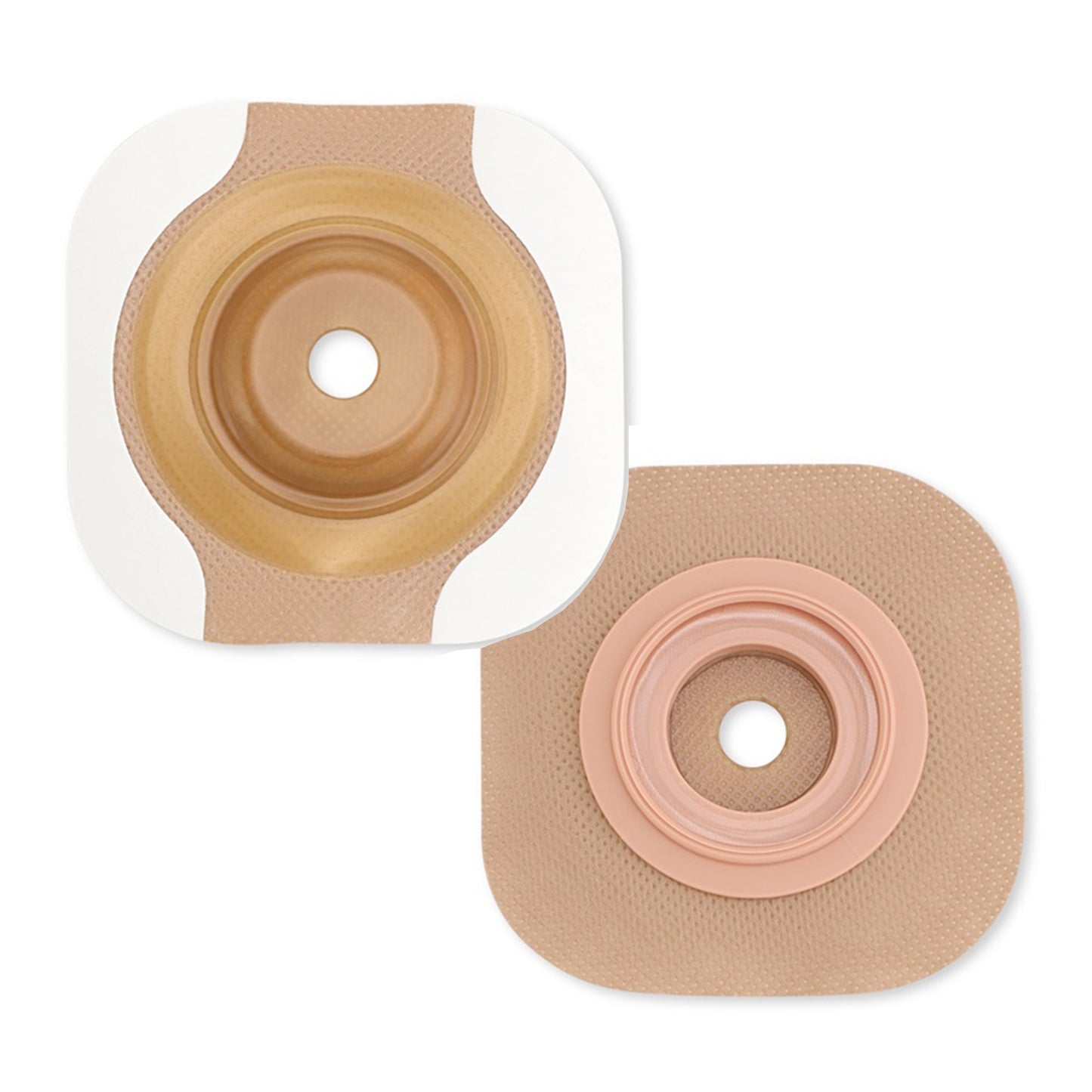 New Image™ CeraPlus™ Ostomy Barrier Precut, Extended Wear Adhesive Tape Borders 44 mm Flange Green Code System 1 Inch Opening (970803_BX)