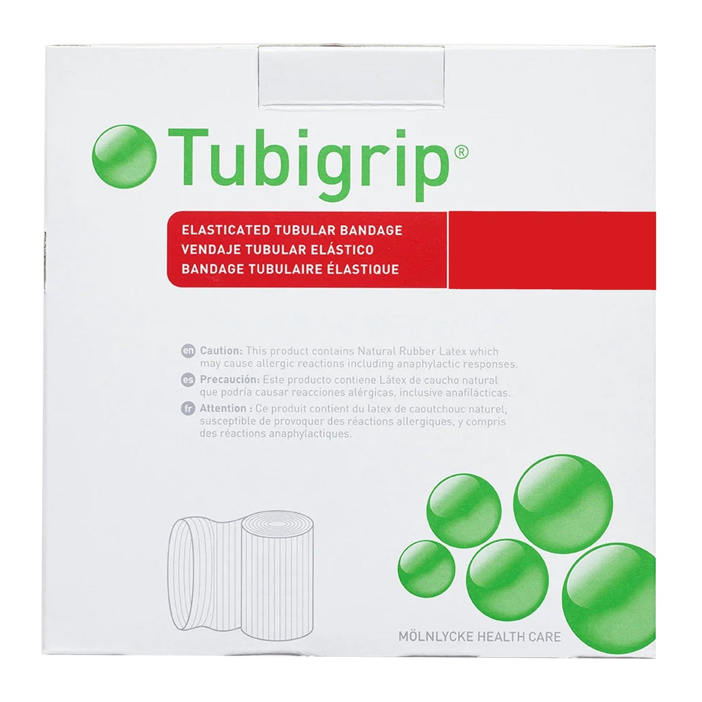 Tubigrip® Elastic Tubular Support Bandage 3-1/2 Inch X 11 Yard Large Ankle / Medium Knee / Small Thigh Pull On Natural NonSterile Size E Standard Compression (683707_EA)
