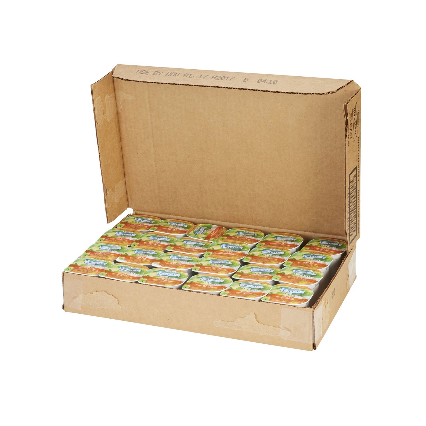 Thick & Easy® Thickened Beverage 4 oz. Portion Cup Iced Tea Flavor Liquid IDDSI Level 3 Moderately Thick/Liquidized (690740_CS)