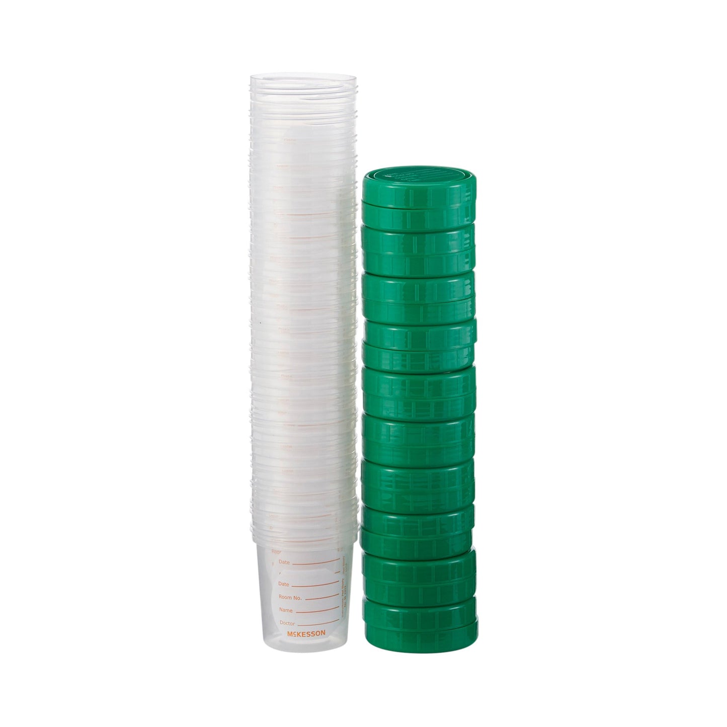 McKesson Specimen Container 120 mL (4 oz.) Screw Cap NonSterile (911759_BX)