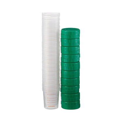 McKesson Specimen Container 120 mL (4 oz.) Screw Cap NonSterile (911759_BX)