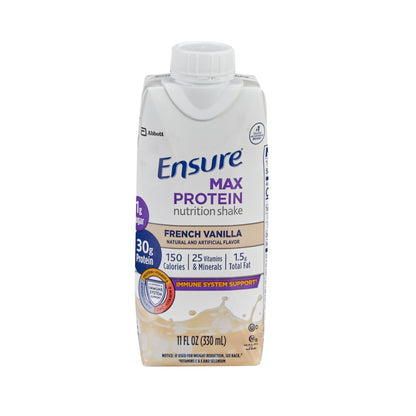 Ensure® Max Protein Nutrition Shake Oral Supplement French Vanilla Flavor Liquid 11 oz. Reclosable Carton (1209630_PK)