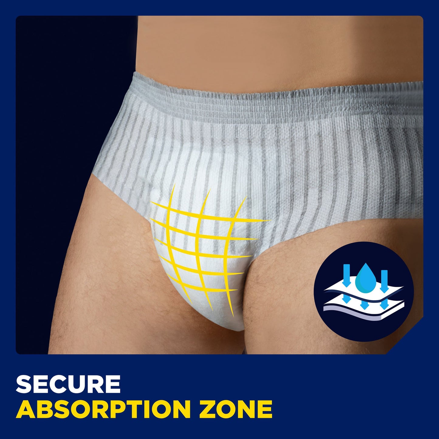 TENA® MEN™ Super Plus Male Adult Absorbent Underwear Pull On with Tear Away Seams Large / X-Large Disposable Heavy Absorbency (738751_BG)