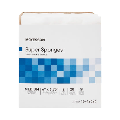 McKesson Fluff Dressing 6 X 6-3/4 Inch Sterile 2 per Pack (446053_CS)