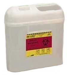 BD™ Sharps Container Pearl Base 11-7/10 H X 11-3/5 W X 4-1/2 D Inch Horizontal Entry 1.35 Gallon (225258_CS)