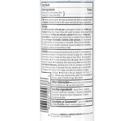 Neutrogena®Ultra Sheer® Body Mist Sunscreen SPF 30 Liquid 5 oz. Can (1193261_EA)