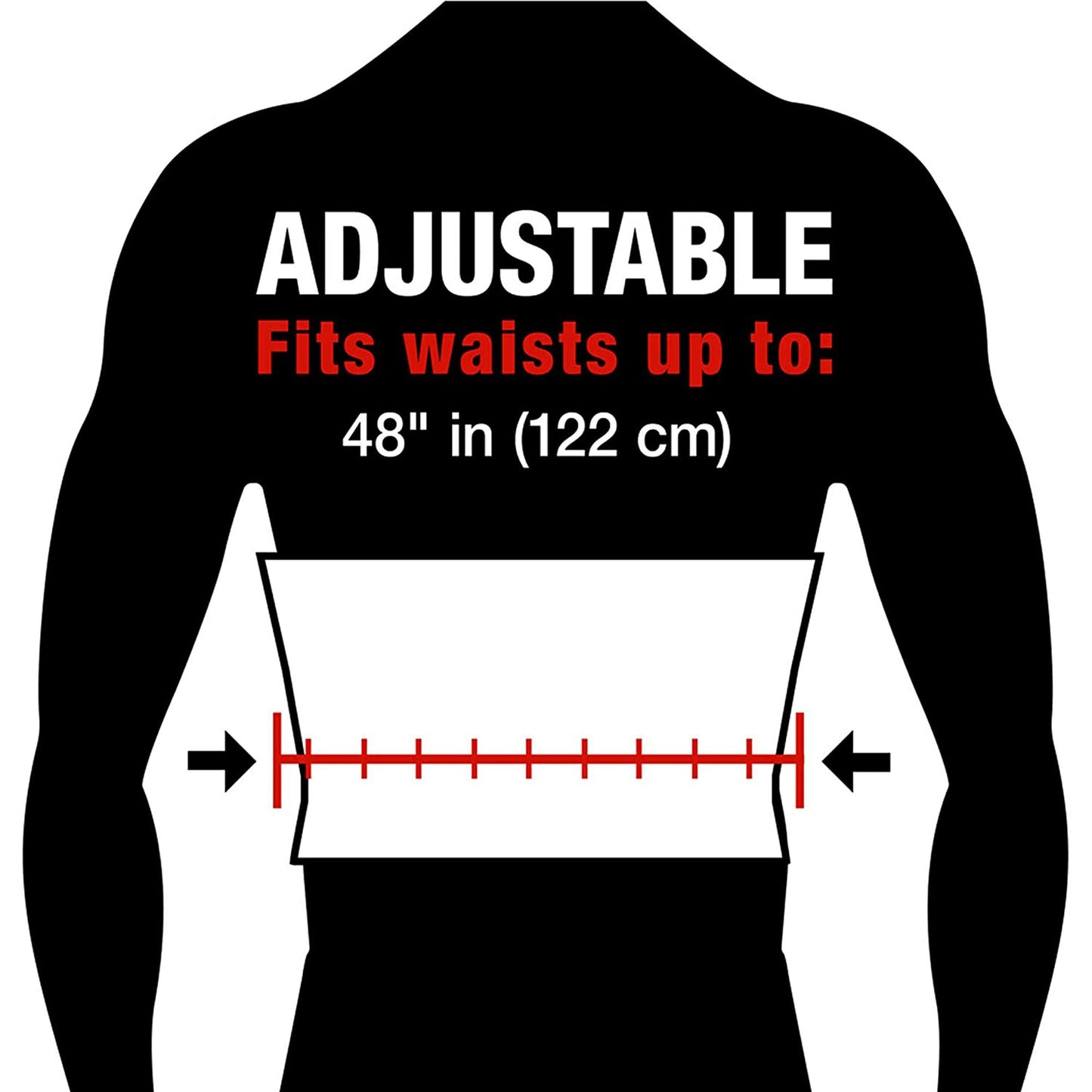 Ace™ Back Support One Size Fits Most Hook and Loop Closure Up to 48 Inch Waist Circumference Adult (1084238_BX)