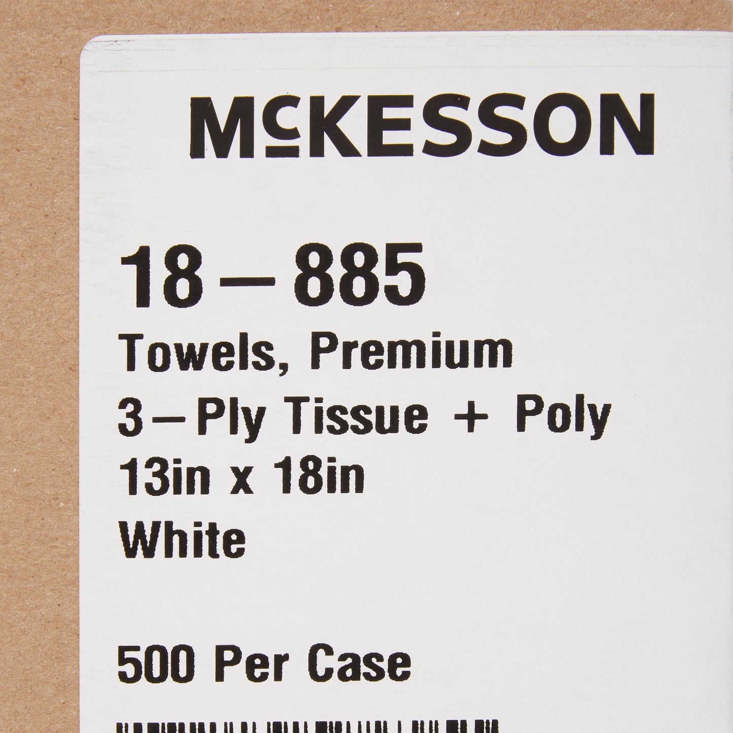 McKesson Procedure Towel 13 W X 18 L Inch White NonSterile (164755_CS)