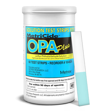 MetriCide™ OPA Plus OPA Concentration Indicator 60 Test Strips Single Use (1258326_BT)