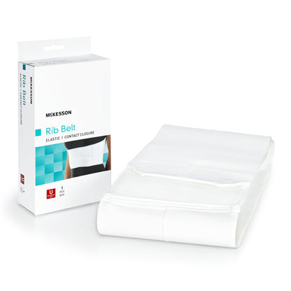 McKesson Rib Belt One Size Fits Most Hook and Loop Closure 28 to 50 Inch Waist Circumference 6 Inch Height Adult (1159130_EA)