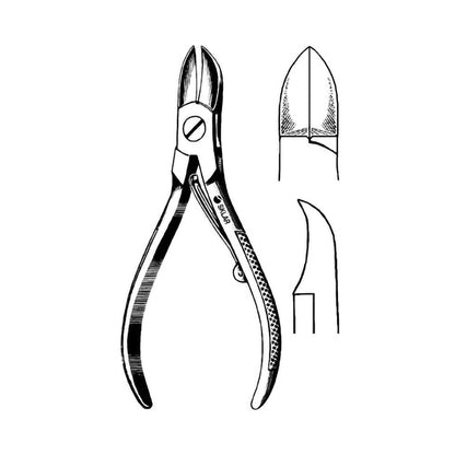 Econo™ Nail Nipper Straight Concave Jaw 4-1/2 Inch Length Pakistan Stainless Steel (890091_EA)