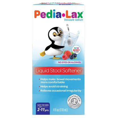Pedia-Lax® Stool Softener Fruit Punch Flavor Liquid 4 oz. 50 mg / 15 mL Strength Docusate Sodium (738525_EA)