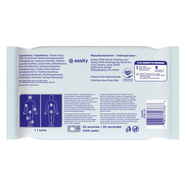 TENA® ProSkin™ Rinse-Free Bathing Glove Wipe Soft Pack Scented 5 Count (1205116_CS)