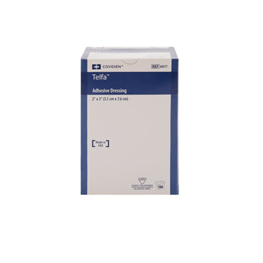 Telfa™ Adhesive Dressing 2 X 3 Inch Film / Cotton Rectangle White Sterile (10119_EA)