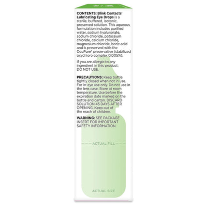Blink Contacts Contact Lens Solution 0.34 oz. Solution (725899_EA)