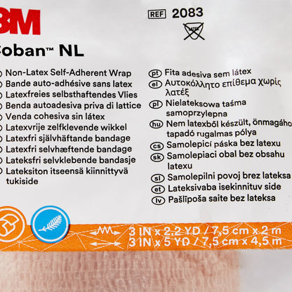 3M™ Coban™ LF Cohesive Bandage 3 Inch X 5 Yard Self-Adherent Closure Tan NonSterile Standard Compression (388424_EA)
