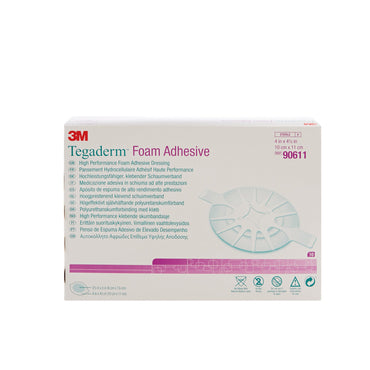 3M™ Tegaderm™ High Performance Foam Dressing 4 X 4-1/2 Inch With Border Film Backing Acrylic Adhesive Oval Sterile (465141_BX)