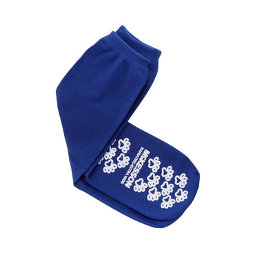 McKesson Terries™ Slipper Socks Unisex Adult Bariatric / X-Wide Double Tread Single Patient Use Royal Blue (558997_PR)