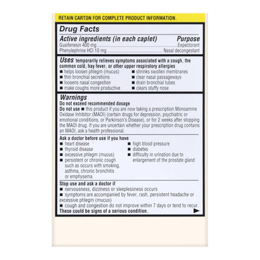 Foster & Thrive™ Cold and Cough Relief 400 mg - 10 mg Strength Tablet 50 per Box (1235091_BX)