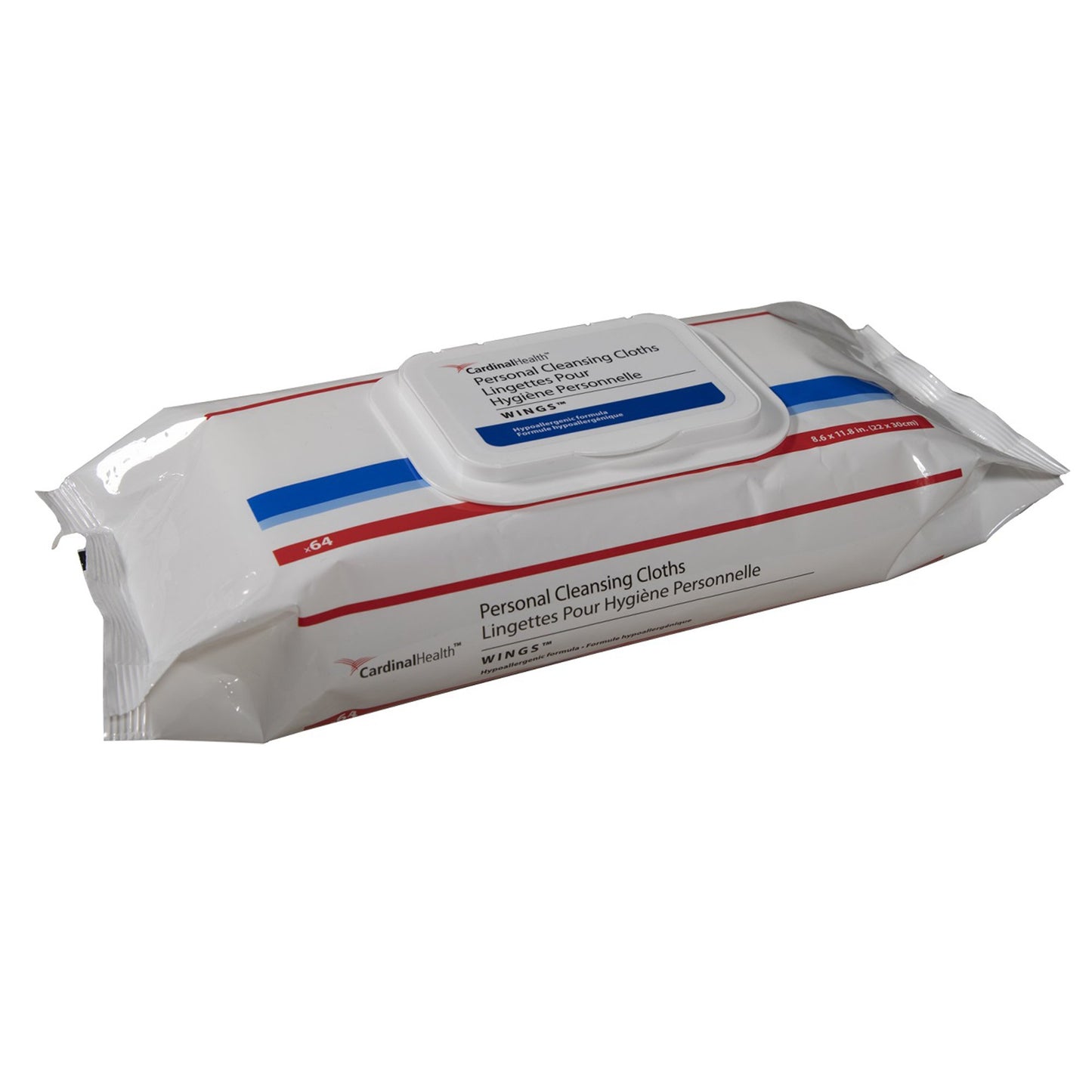 Cardinal Health™ Wings™ Personal Cleansing Wipe Soft Pack Scented 64 Count (1189849_CS)