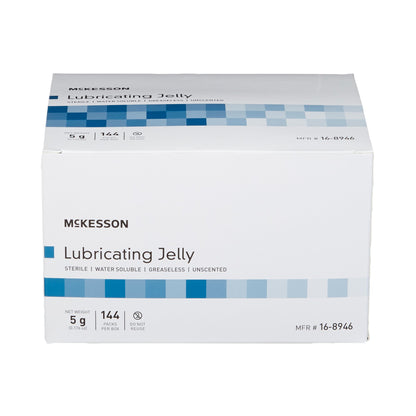 McKesson Lubricating Jelly 5 Gram Individual Packet Sterile (1066699_BX)