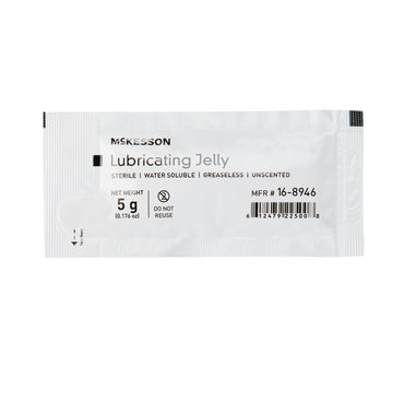 McKesson Lubricating Jelly 5 Gram Individual Packet Sterile (1066699_EA)