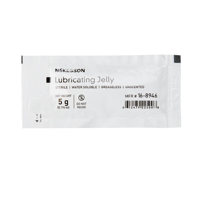 McKesson Lubricating Jelly 5 Gram Individual Packet Sterile (1066699_BX)