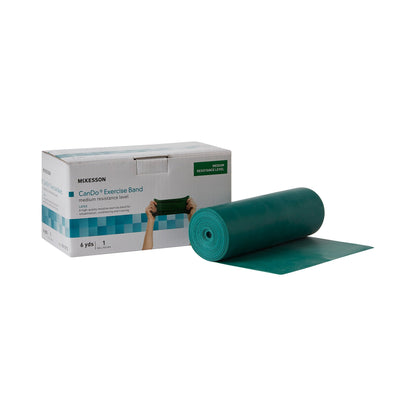 McKesson CanDo® Exercise Resistance Band Green 5 Inch X 6 Yard Medium Resistance (1073310_EA)
