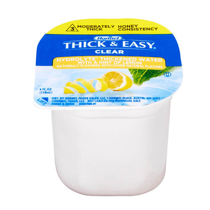 Thick & Easy® Hydrolyte® Thickened Water 4 oz. Portion Cup Lemon Flavor Liquid IDDSI Level 3 Moderately Thick/Liquidized (584161_EA)