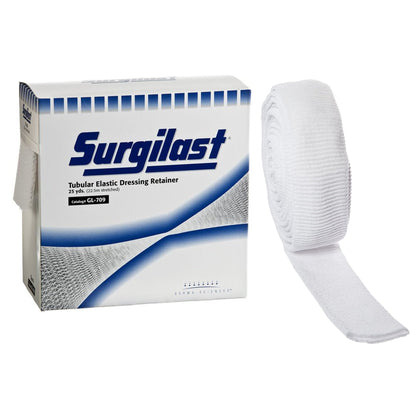 Surgilast® Elastic Net Retainer Dressing Tubular Elastic 25 Yard Size 8 White Medium Chest / Back / Perineum / Axilla NonSterile (450918_BX)