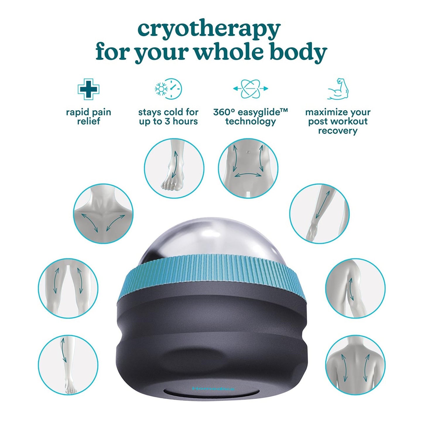 Homedics® IcyGlide™ Hand-Held Cold Massager Homedics® IcyGlide™ (1253815_EA)