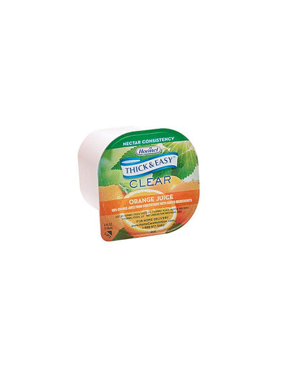 Thick & Easy® Thickened Beverage 4 oz. Portion Cup Orange Flavor Liquid IDDSI Level 2 Mildly Thick (732812_CS)