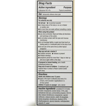 Aspercreme® Topical Pain Relief 4% Strength Lidocaine Cream 2.7 oz. (1187152_EA)