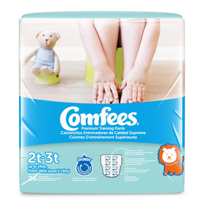 Comfees® Male Toddler Training Pants Pull On with Tear Away Seams Size 2T to 3T Disposable Moderate Absorbency (944455_BG)