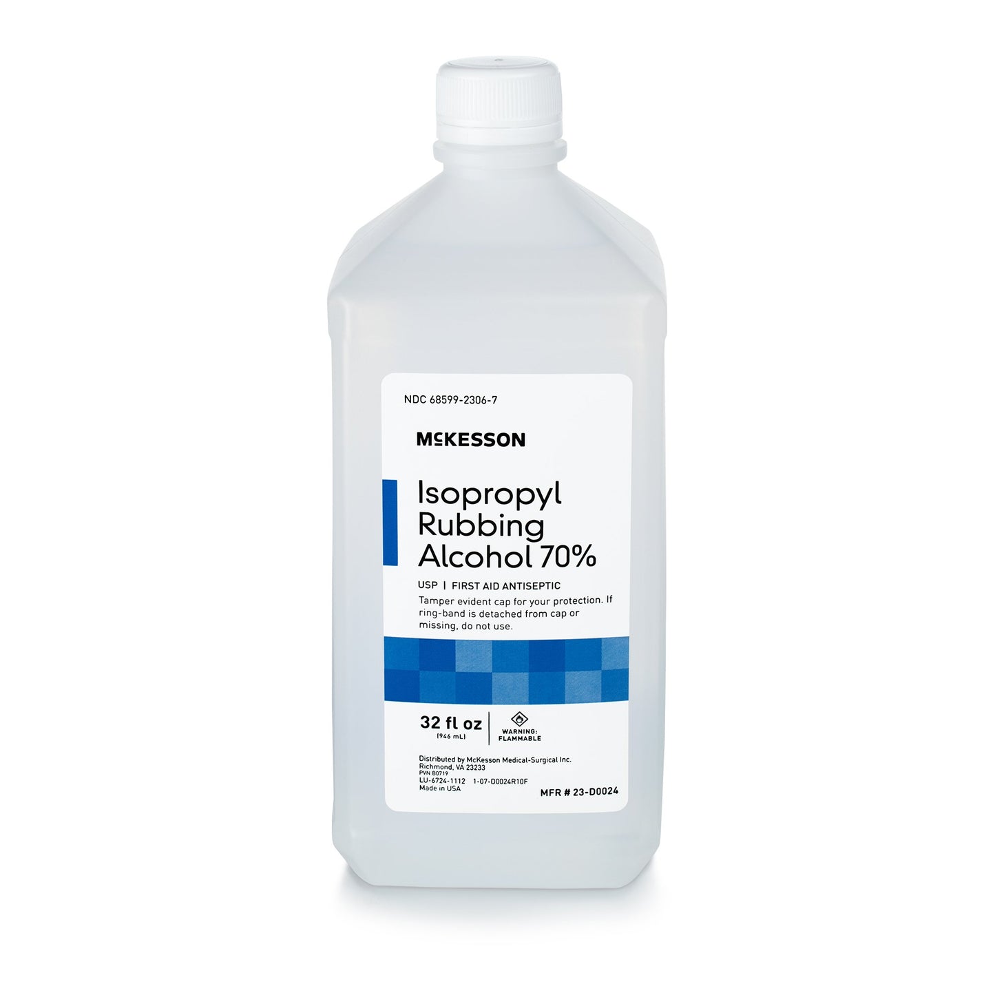 McKesson Brand Antiseptic Isopropyl Alcohol Topical Liquid 32 oz. Bottle (556517_CS)