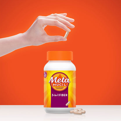 Metamucil® Fiber Supplement Capsule 160 per Bottle 0.52 Gram Strength Potassium / Psyllium Husk (852694_BT)